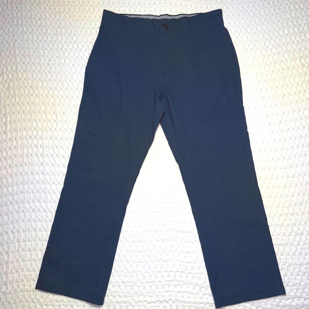 Orvis Mens Navy Blue Performance Stretch Pants Size 32 Straight Leg Hiking
